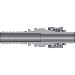 316 Stainless Steel Dix-Lock™ N-Series Interchange Male End x Hose Barb Plug